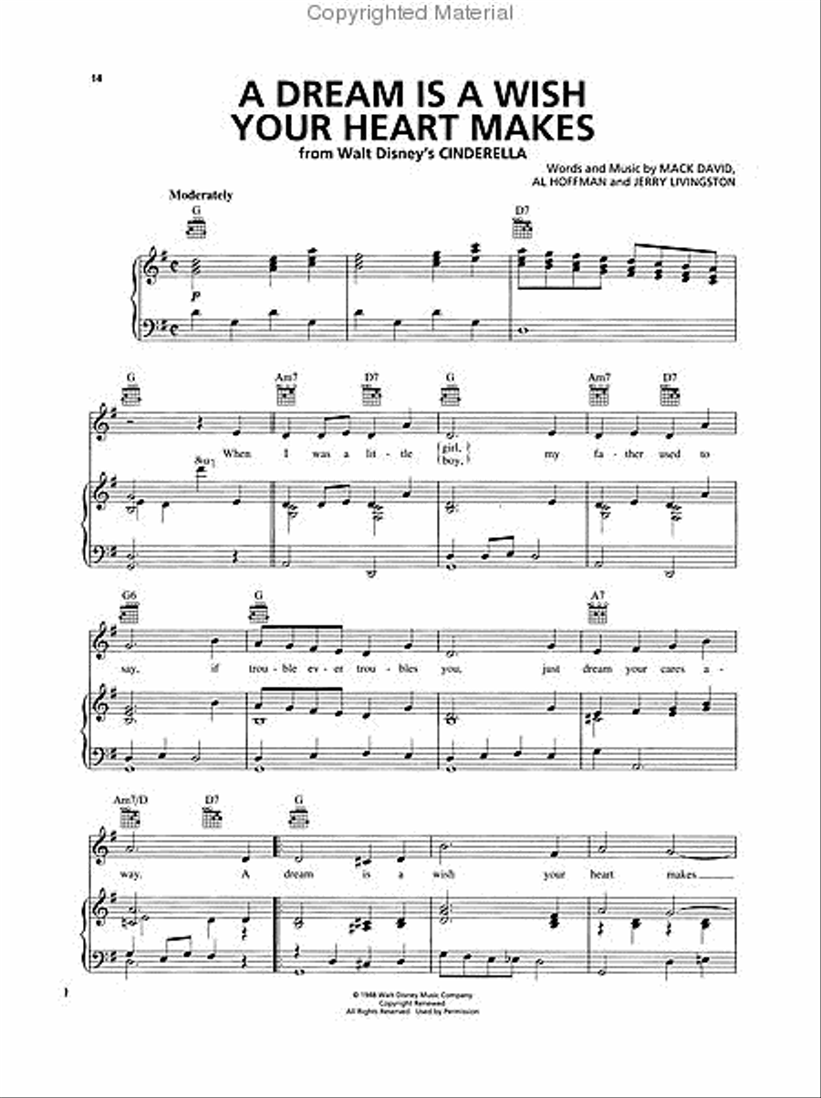 Disney's Fairy Tale Weddings Piano, Vocal, Guitar scores gallery preview page 4