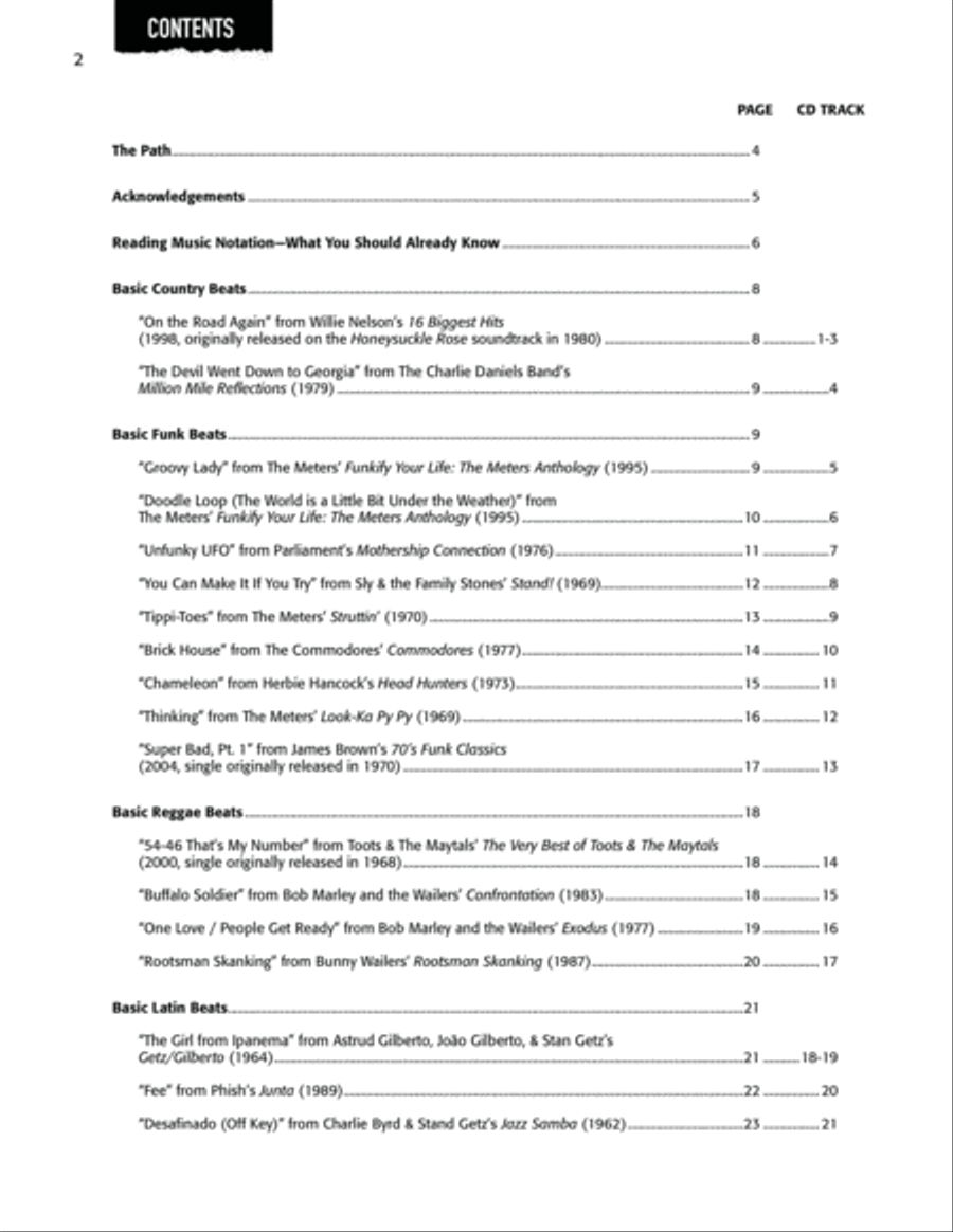 On the Beaten Path -- Beginning Drumset Course, Level 3 Drum Set scores gallery preview page 2