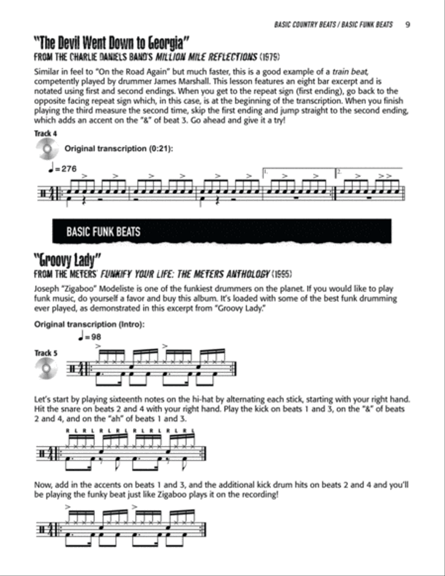 On the Beaten Path -- Beginning Drumset Course, Level 3 Drum Set scores gallery preview page 6