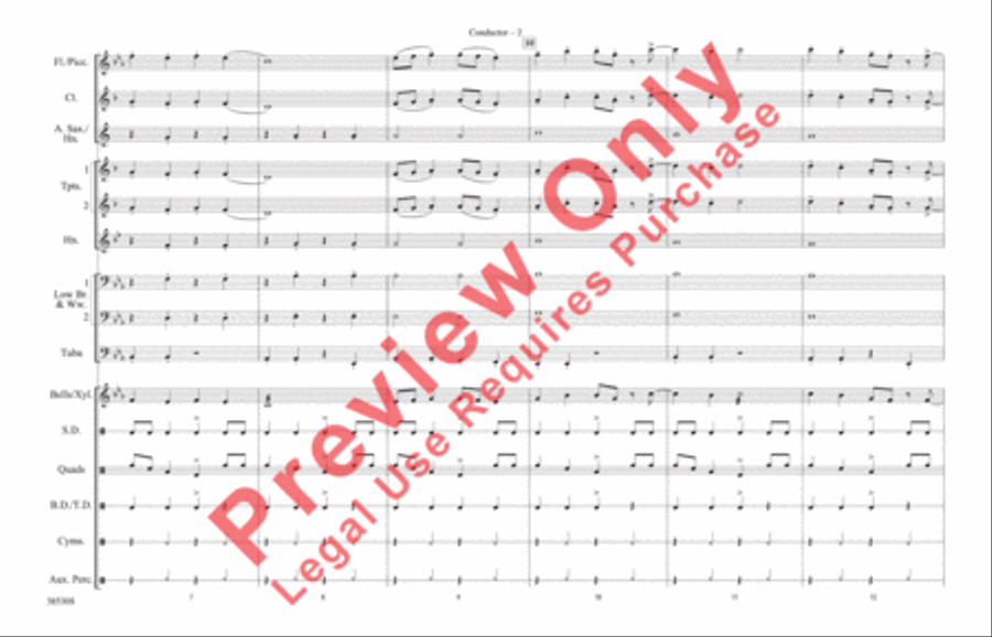 The Lazy Song The Lazy Song Marching Band scores gallery preview page 3