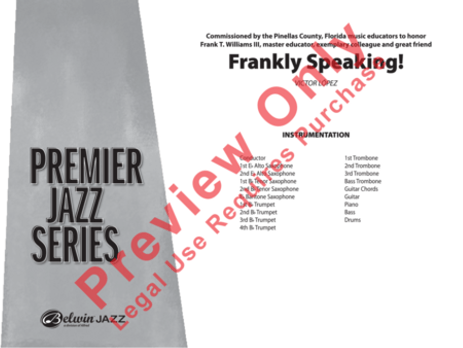 Frankly Speaking! Frankly Speaking! Jazz Ensemble scores gallery preview page 2
