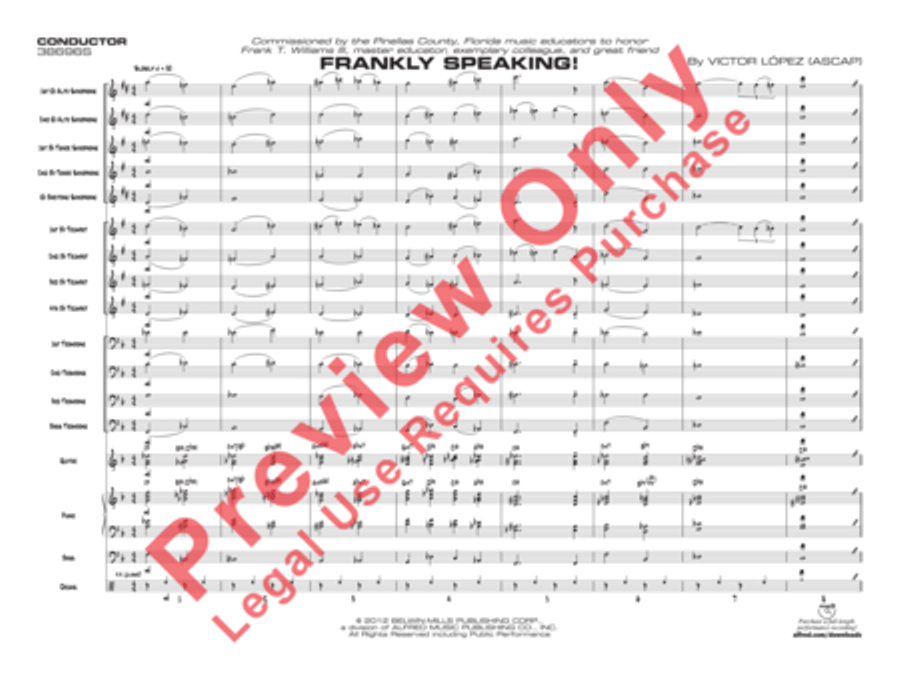 Frankly Speaking! Frankly Speaking! Jazz Ensemble scores gallery preview page 4