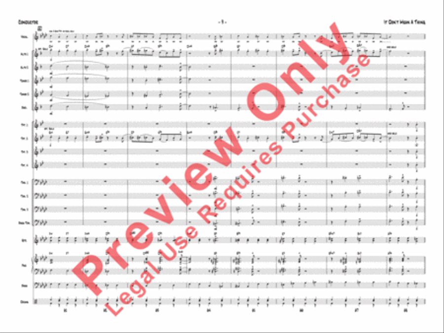 It Don't Mean a Thing (If It Ain't Got That Swing) Jazz Ensemble scores gallery preview page 12