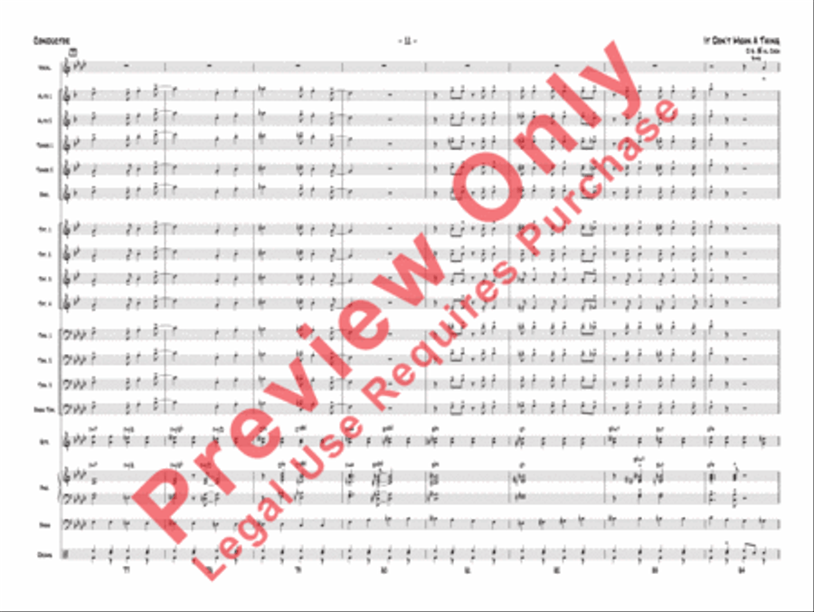It Don't Mean a Thing (If It Ain't Got That Swing) Jazz Ensemble scores gallery preview page 14
