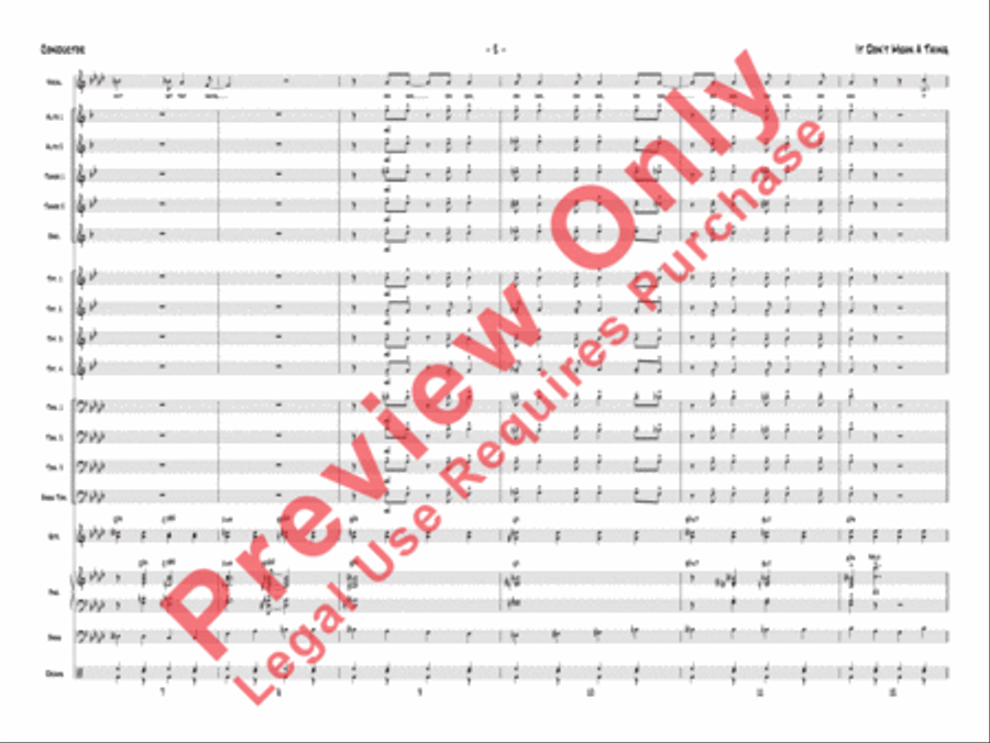 It Don't Mean a Thing (If It Ain't Got That Swing) Jazz Ensemble scores gallery preview page 5