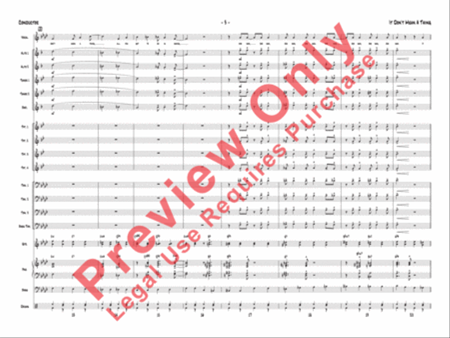 It Don't Mean a Thing (If It Ain't Got That Swing) Jazz Ensemble scores gallery preview page 6