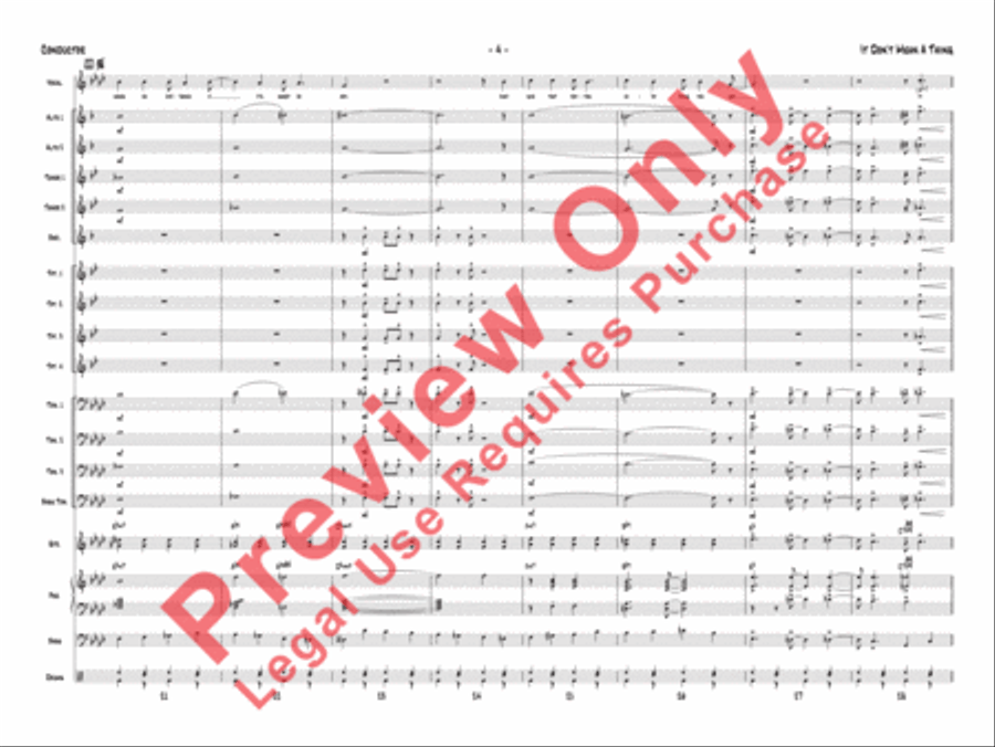 It Don't Mean a Thing (If It Ain't Got That Swing) Jazz Ensemble scores gallery preview page 7