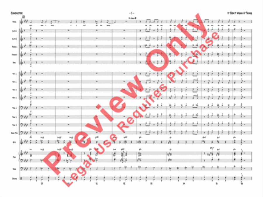 It Don't Mean a Thing (If It Ain't Got That Swing) Jazz Ensemble scores gallery preview page 8