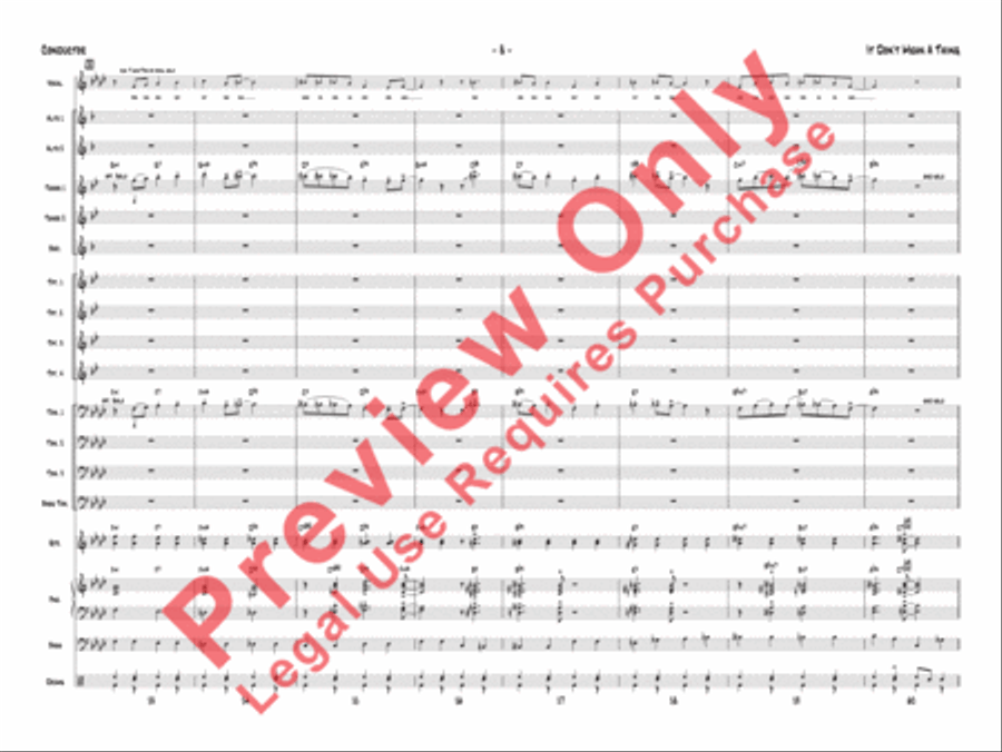 It Don't Mean a Thing (If It Ain't Got That Swing) Jazz Ensemble scores gallery preview page 11