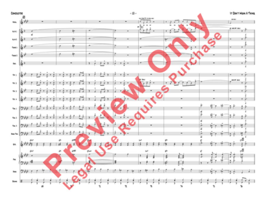 It Don't Mean a Thing (If It Ain't Got That Swing) Jazz Ensemble scores gallery preview page 13