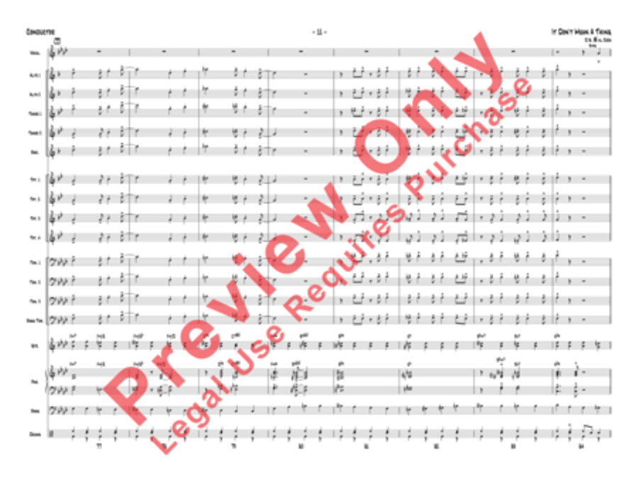 It Don't Mean a Thing (If It Ain't Got That Swing) Jazz Ensemble scores gallery preview page 14