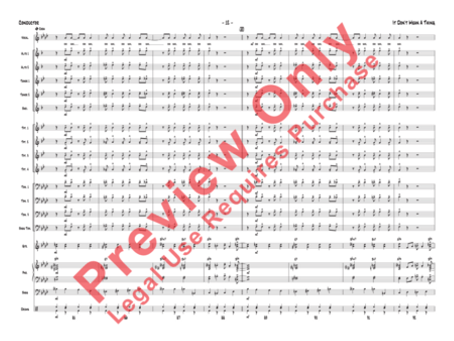 It Don't Mean a Thing (If It Ain't Got That Swing) Jazz Ensemble scores gallery preview page 15