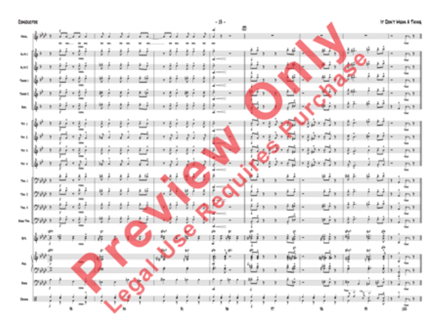 It Don't Mean a Thing (If It Ain't Got That Swing) Jazz Ensemble scores gallery preview page 16
