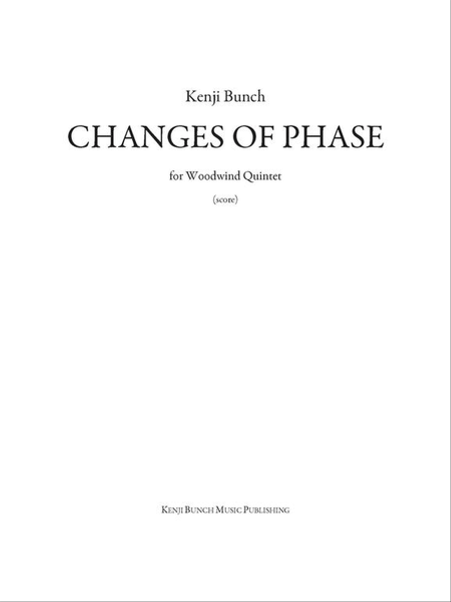 Changes of Phase (score and parts) Woodwind Quintet scores gallery preview page 1