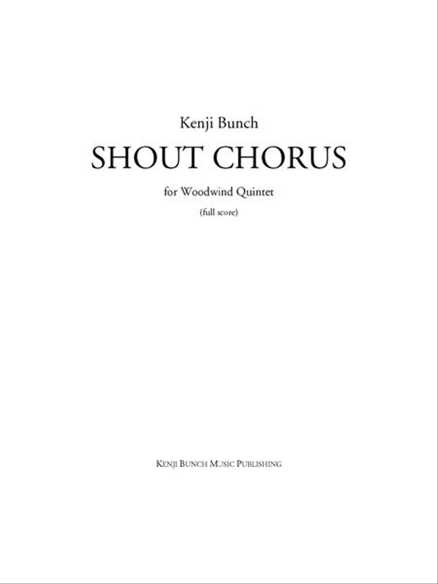 Shout Chorus (score and parts) Woodwind Quintet scores gallery preview page 1