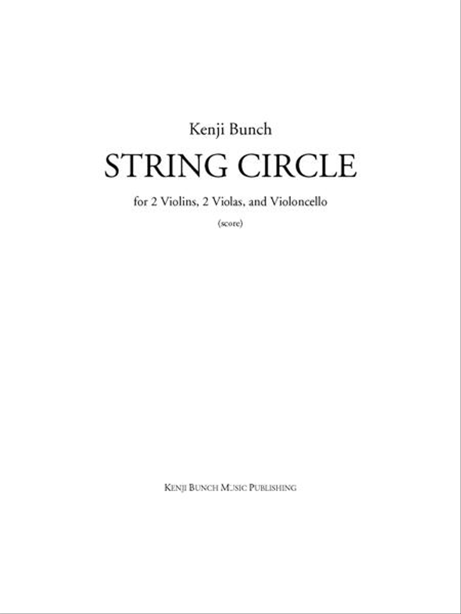 String Circle (score and parts) String Quintet scores gallery preview page 1