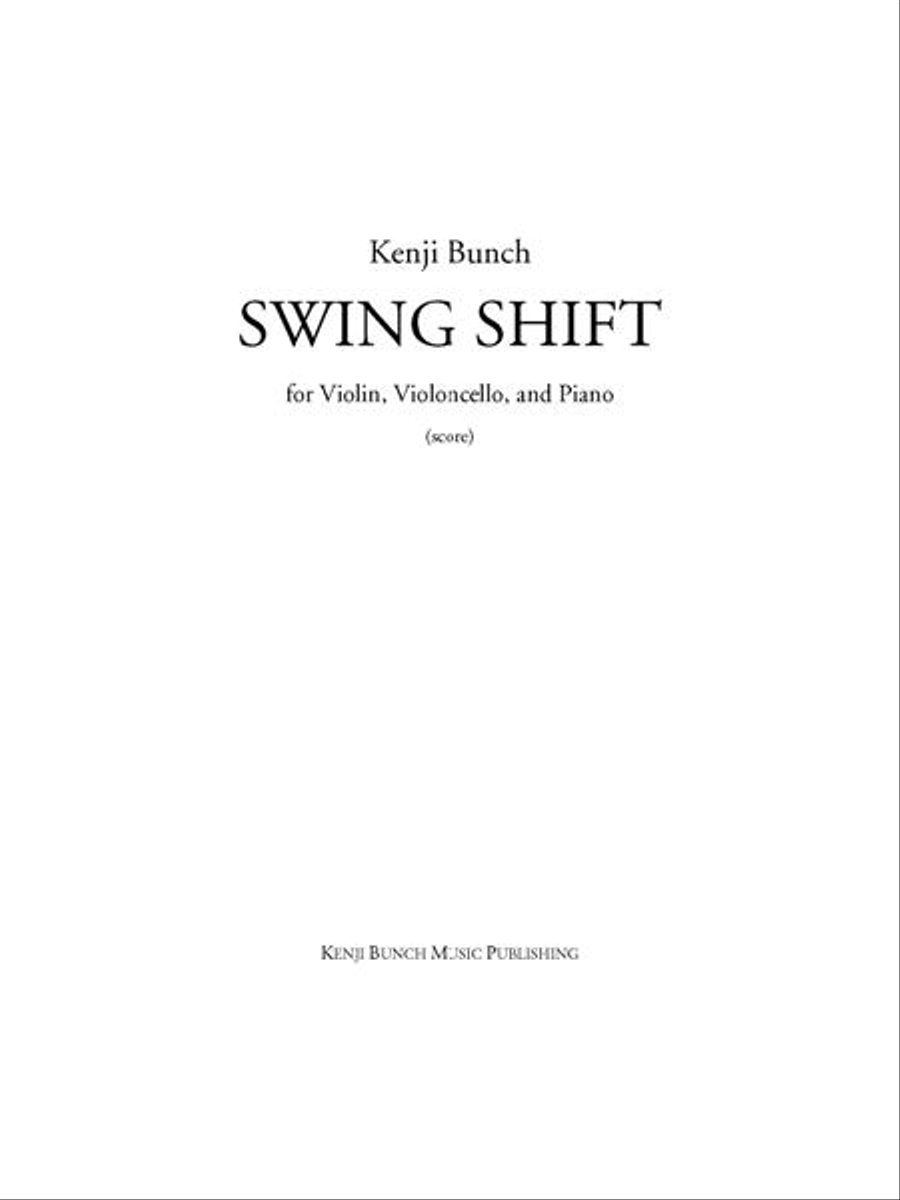 Swing Shift (score and parts) Piano Trio scores gallery preview page 1