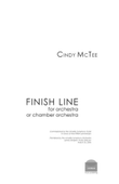 Finish Line - score (orch)