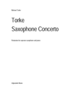 Saxophone Concerto (piano reduction)