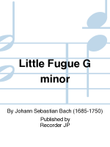Little Fugue G minor