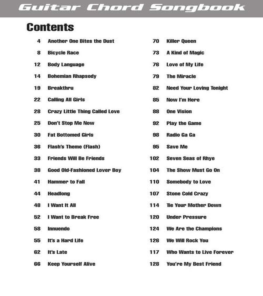 Queen Queen Guitar scores gallery preview page 3