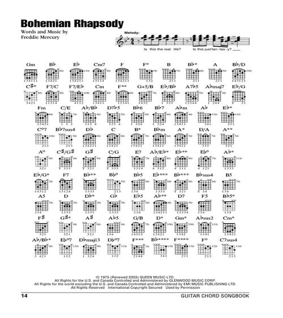 Queen Queen Guitar scores gallery preview page 5