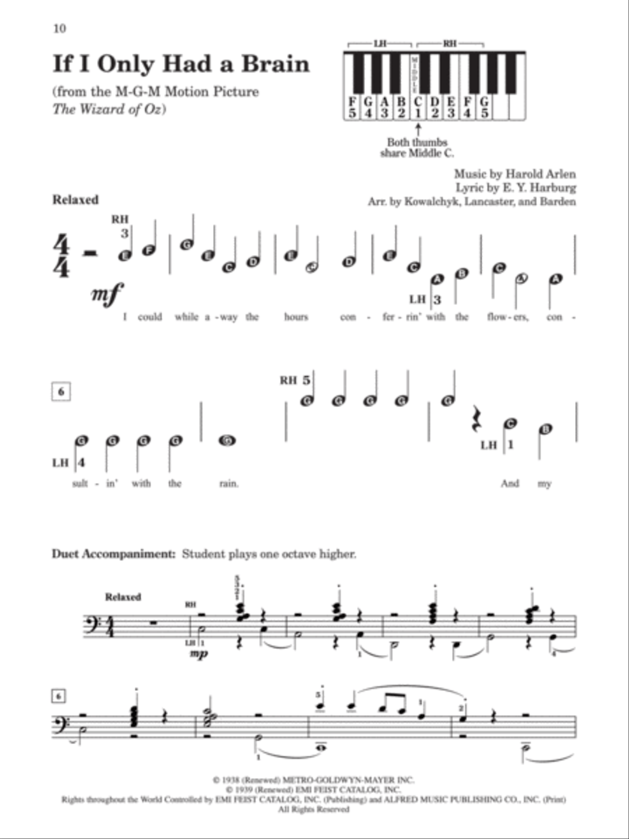 Pre-Reading Book of Pop Easy Piano scores gallery preview page 3