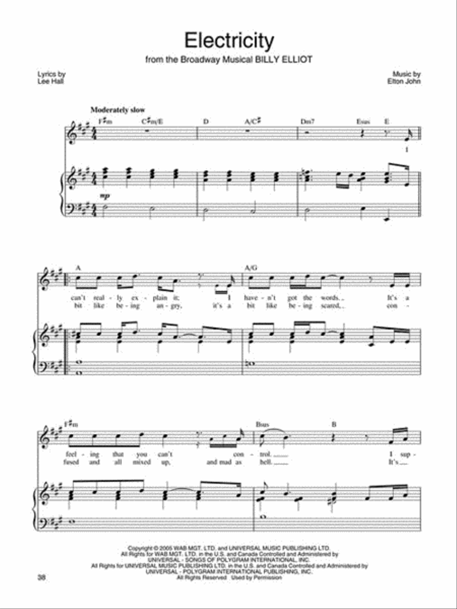 Teen Pop Broadway Collection Piano, Vocal, Guitar scores gallery preview page 3