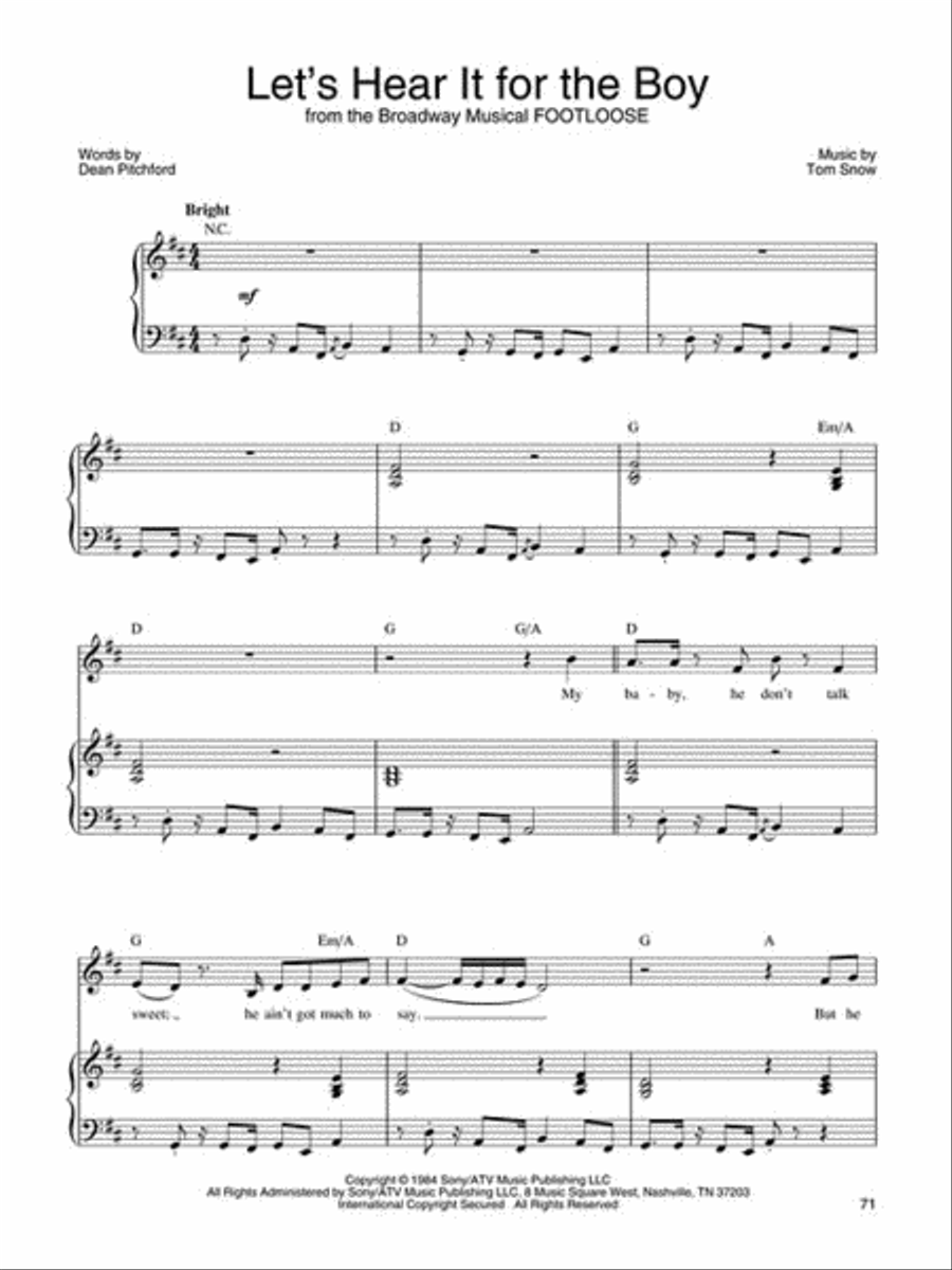 Teen Pop Broadway Collection Piano, Vocal, Guitar scores gallery preview page 4
