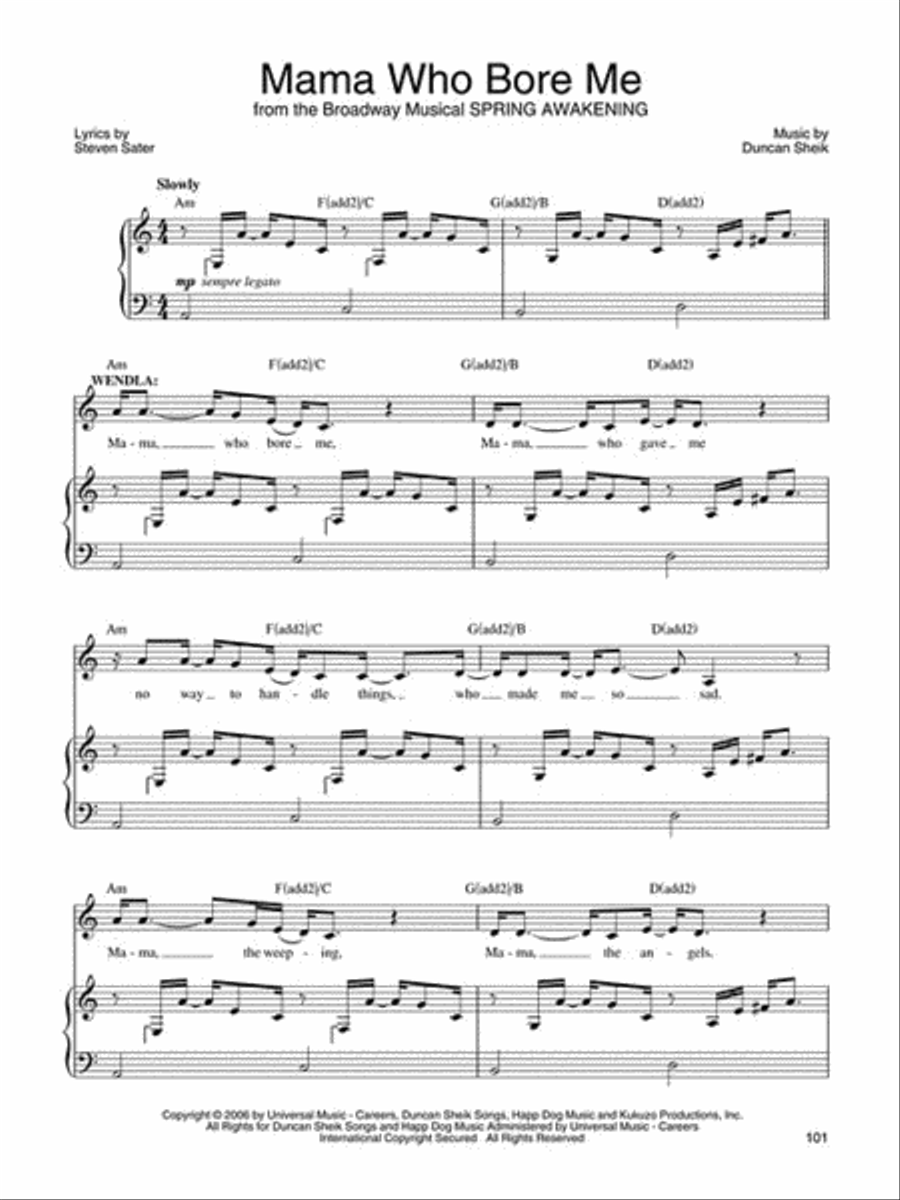 Teen Pop Broadway Collection Piano, Vocal, Guitar scores gallery preview page 5