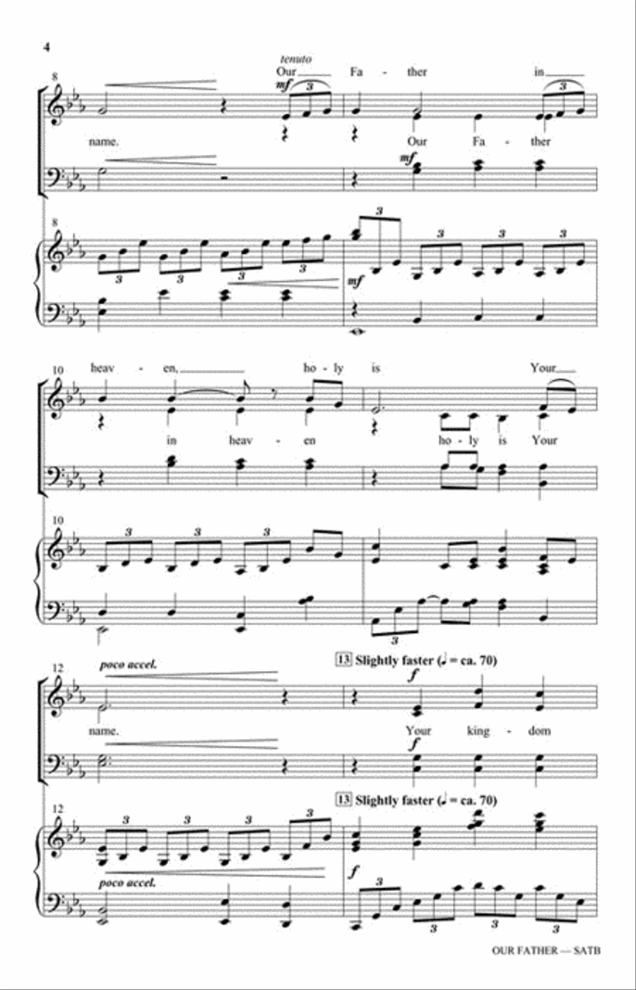 Our Father Our Father 4-Part scores gallery preview page 3