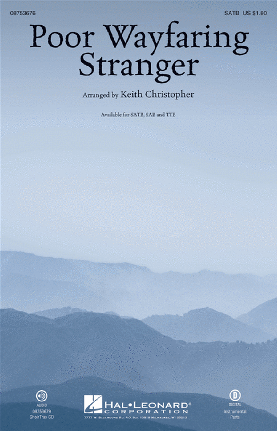 Poor Wayfaring Stranger - ChoirTrax CD Choir scores gallery preview page 1