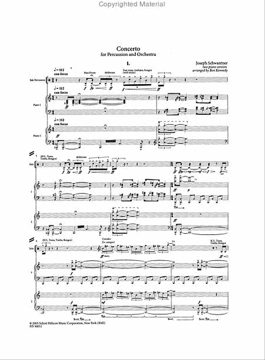 Percussion Concerto No. 1 Piano scores gallery preview page 2