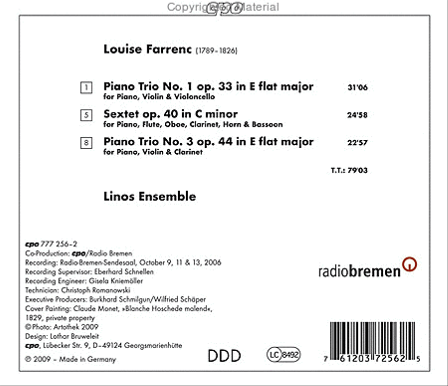 Piano Trios Sextet Violin scores gallery preview page 2