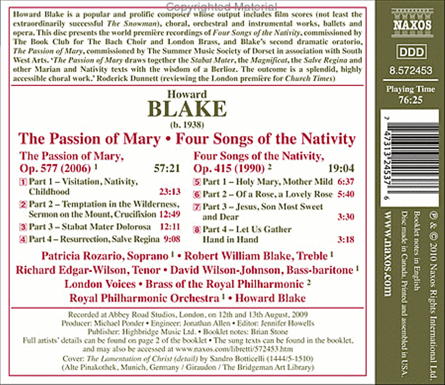 Passion of Mary Four Songs Of Listening CD scores gallery preview page 2