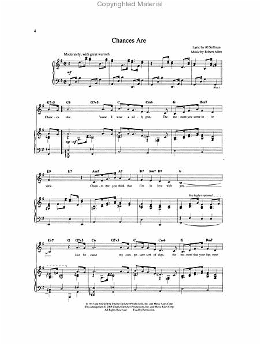 Johnny Mathis Deluxe Collection Piano, Vocal scores gallery preview page 2