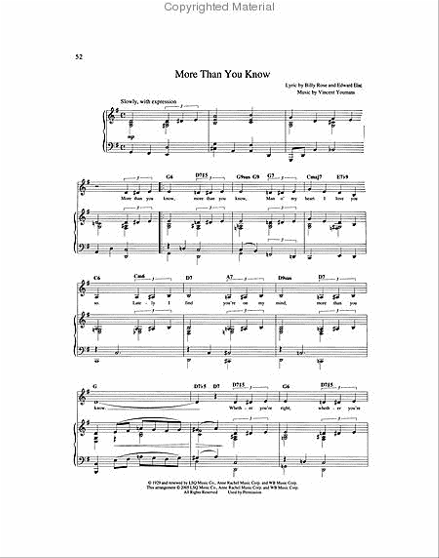Johnny Mathis Deluxe Collection Piano, Vocal scores gallery preview page 4