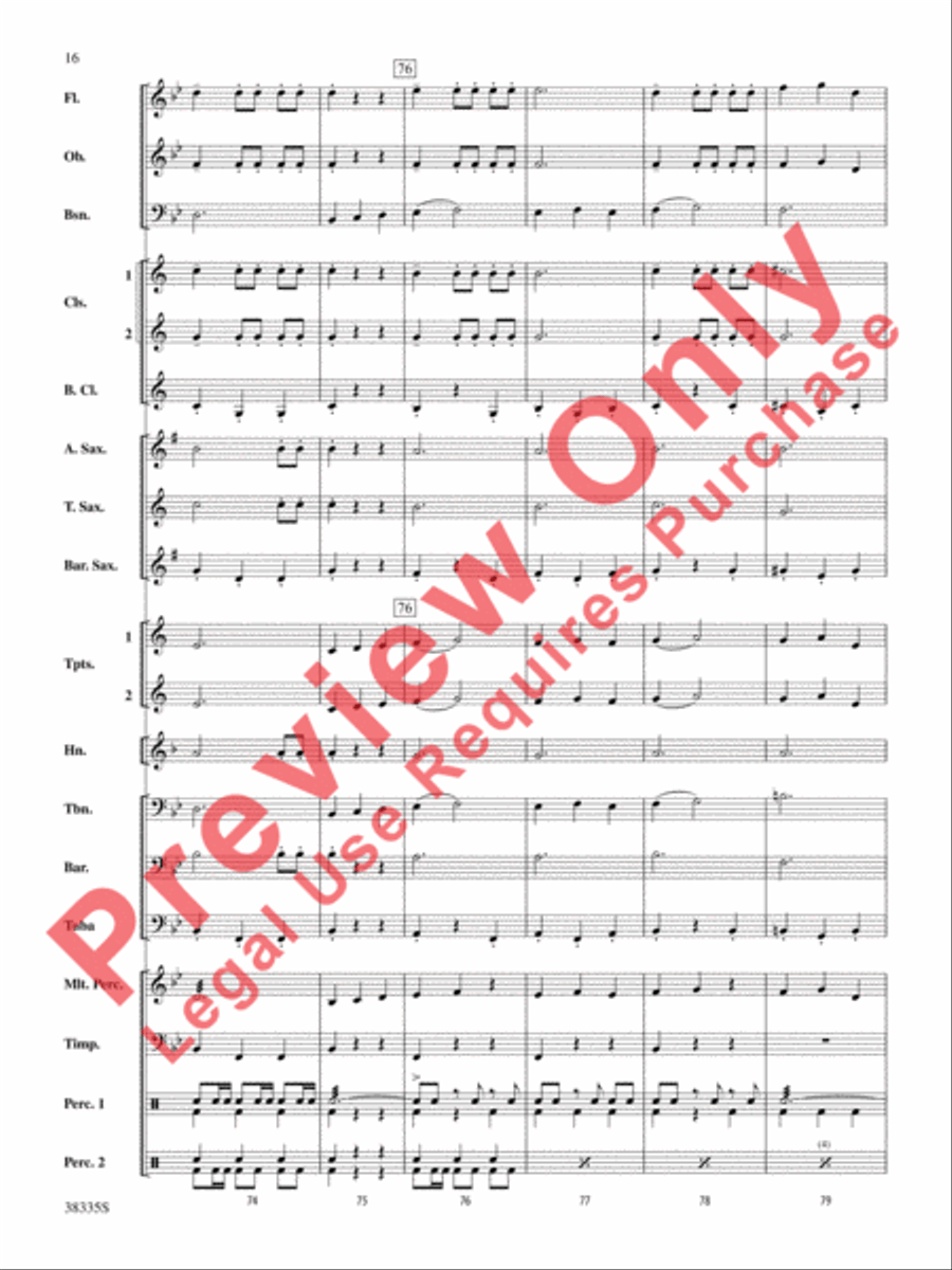 El Relicario El Relicario Concert Band scores gallery preview page 17