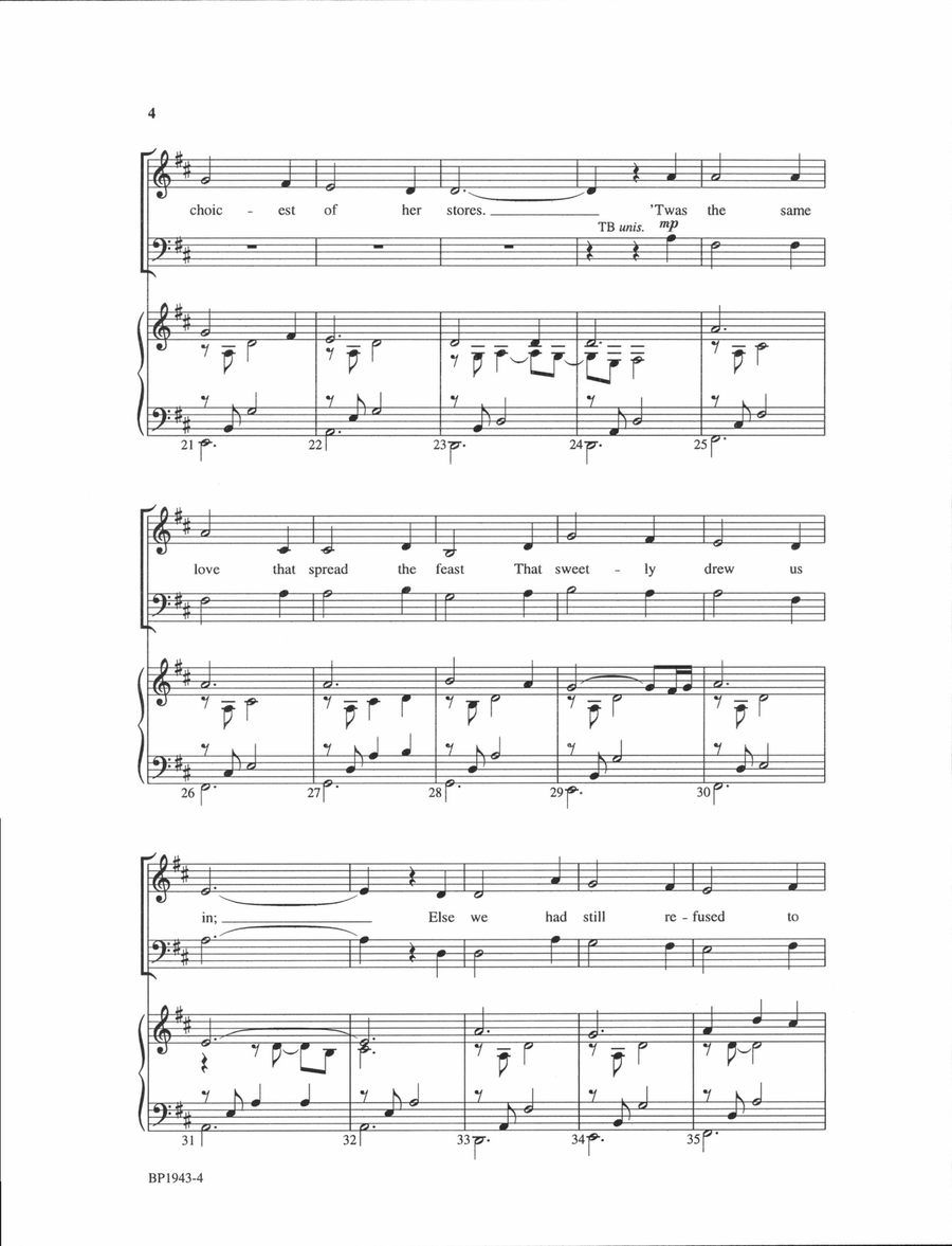 How Sweet and Awesome How Sweet and Awesome 4-Part scores gallery preview page 3