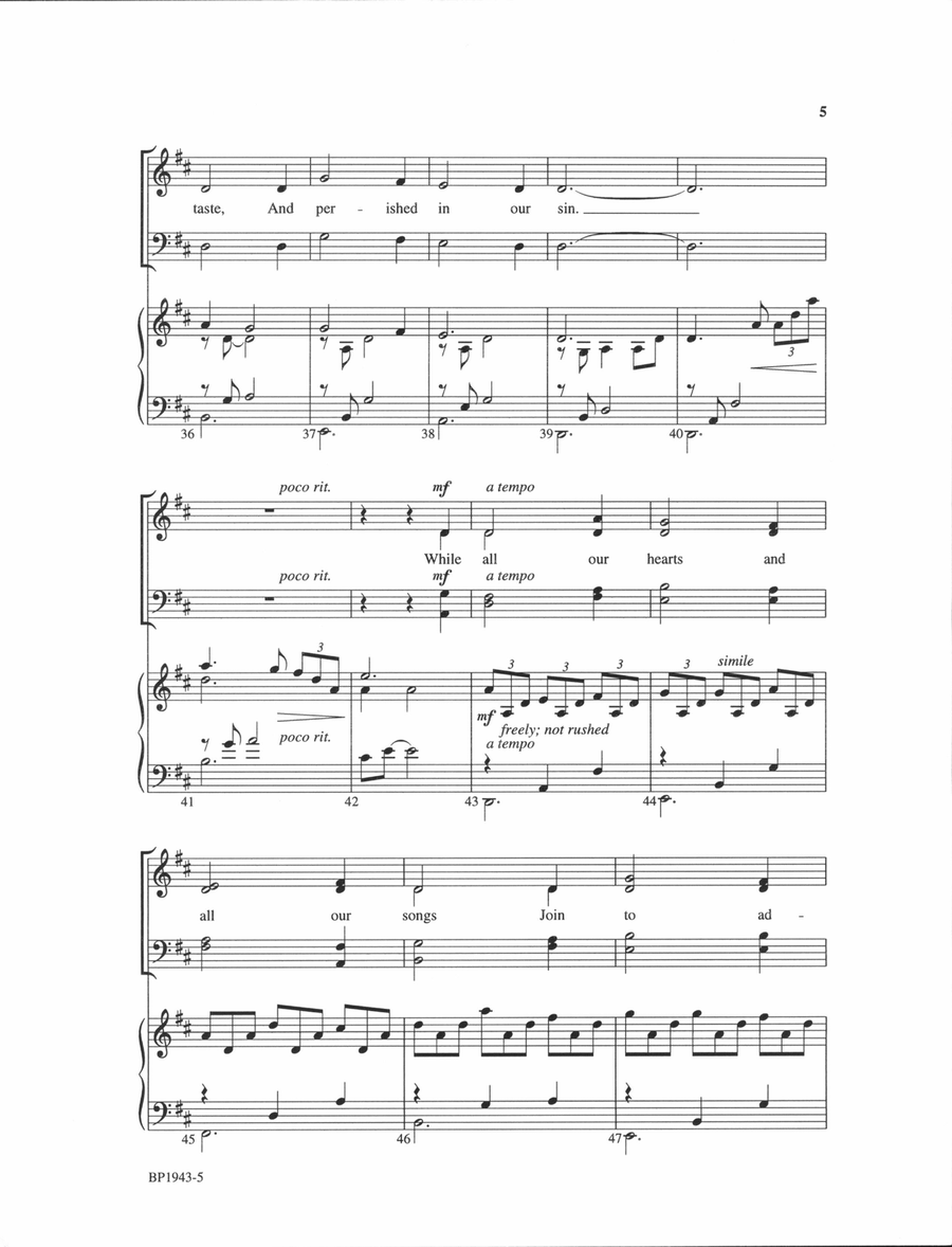 How Sweet and Awesome How Sweet and Awesome 4-Part scores gallery preview page 4