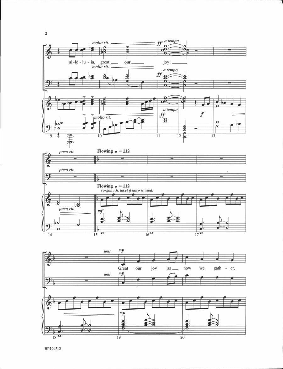 Great Our Joy! Great Our Joy! 4-Part scores gallery preview page 3