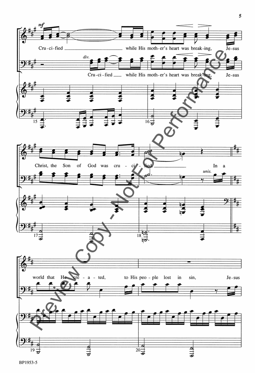 Crucified Crucified 4-Part scores gallery preview page 5