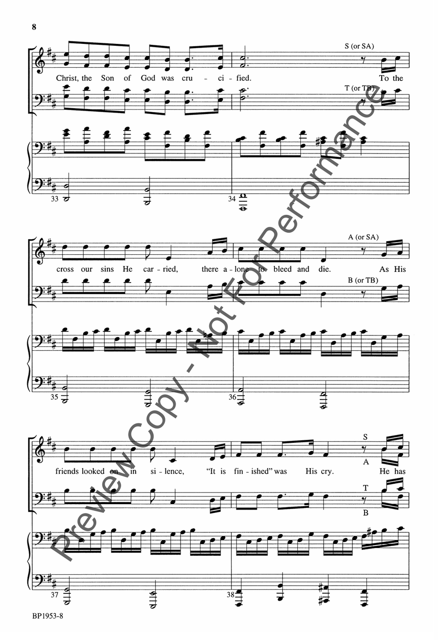 Crucified Crucified 4-Part scores gallery preview page 8