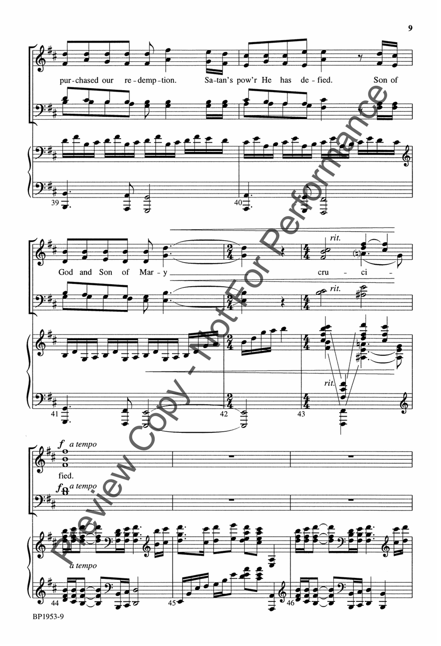 Crucified Crucified 4-Part scores gallery preview page 9