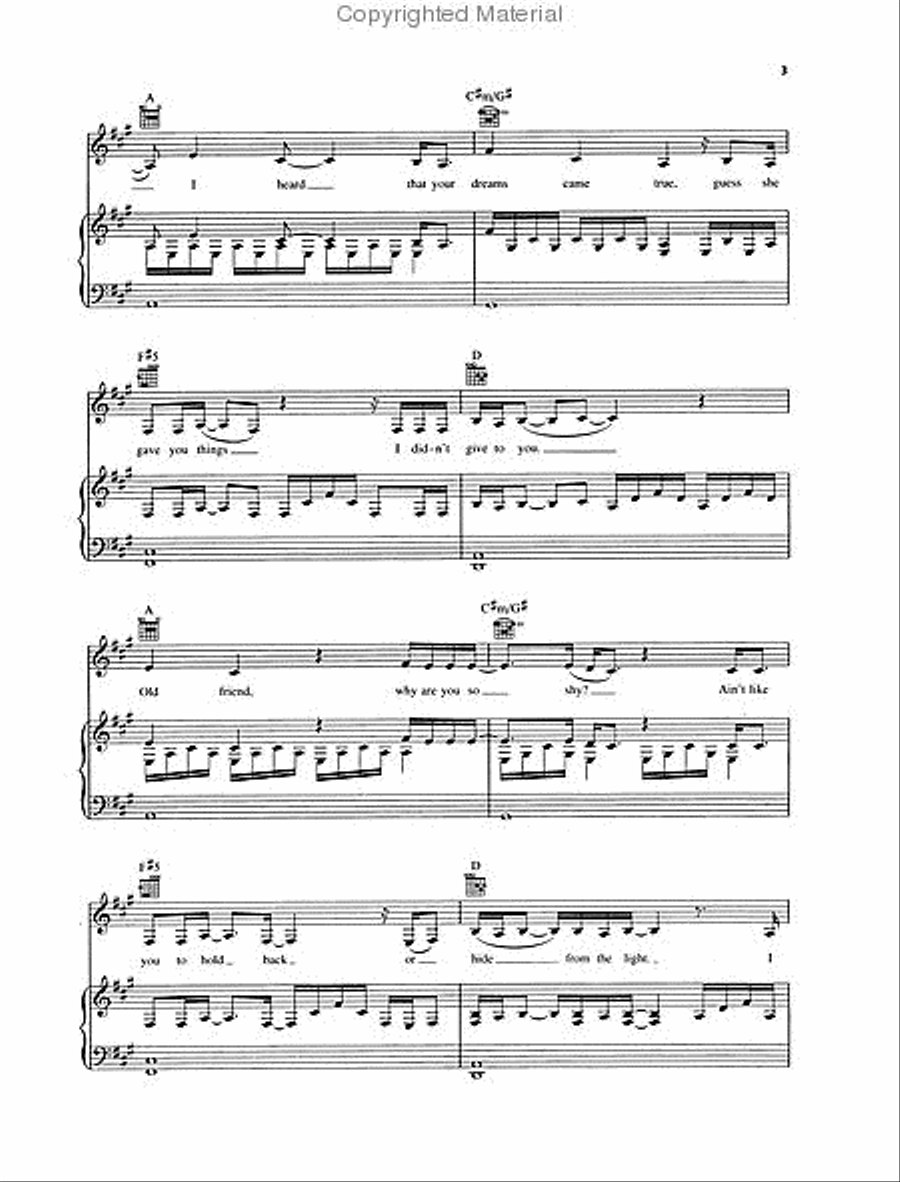 Someone Like You Piano, Vocal, Guitar scores gallery preview page 3