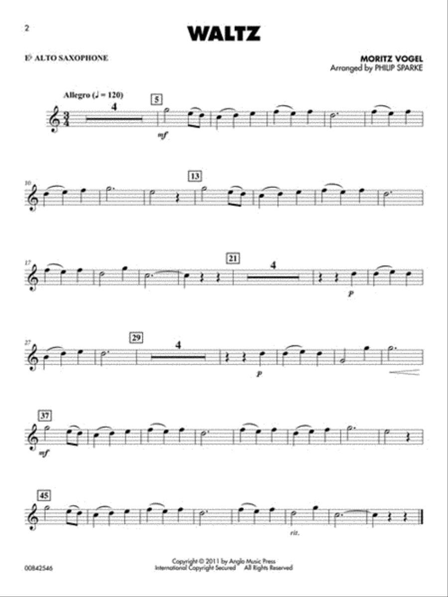 Classical Solos for Alto Saxophone Alto Saxophone scores gallery preview page 3