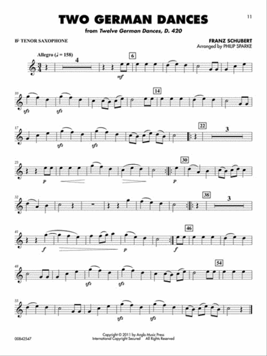 Classical Solos for Tenor Saxophone Tenor Saxophone scores gallery preview page 3
