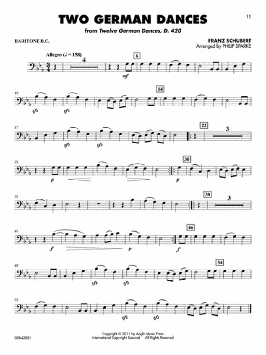Classical Solos for Baritone B.C. Baritone Horn BC scores gallery preview page 3