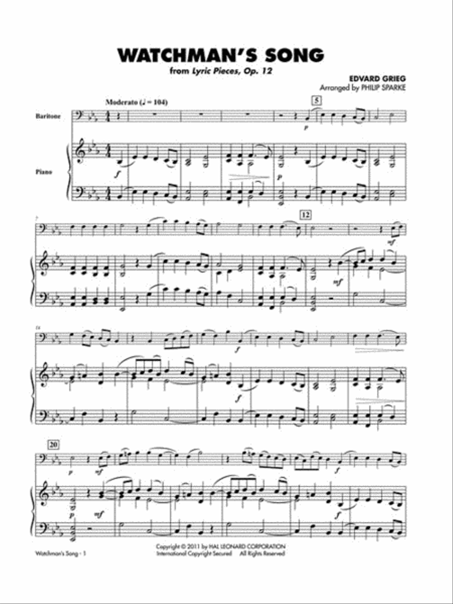 Classical Solos for Baritone B.C. Baritone Horn BC scores gallery preview page 5