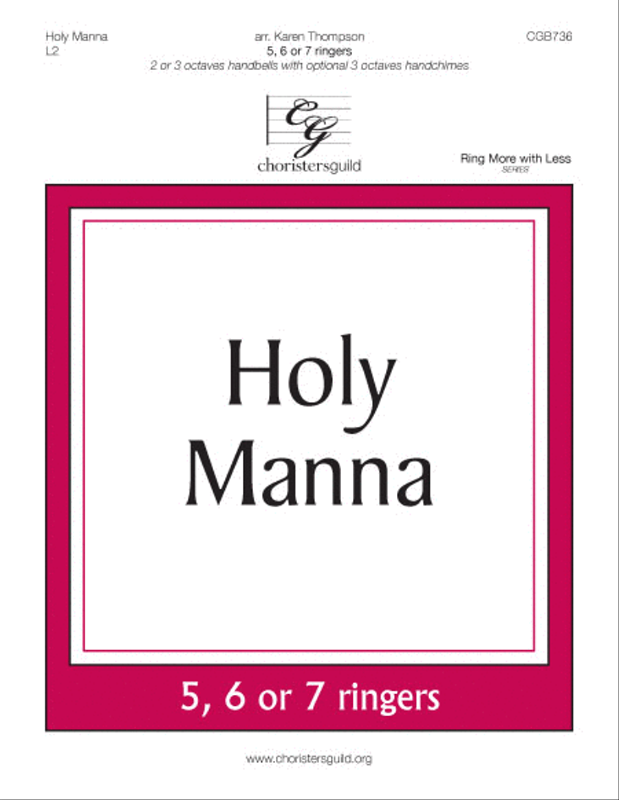 Holy Manna Holy Manna Handbell Choir scores gallery preview page 1